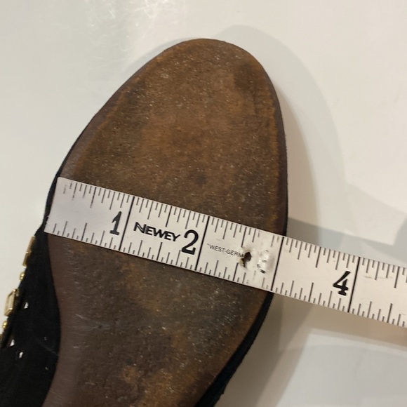 Tory Burch Black Flats Suede Ballerina Flats Kingsbridge Size 6.5 - Picture 14 of 15